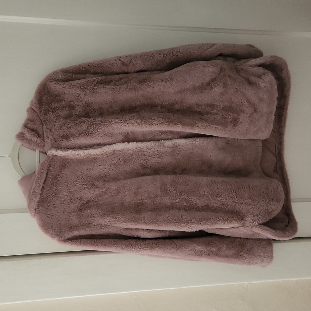 SOLD Pink Cuddle Duds Faux Fur Jacket
